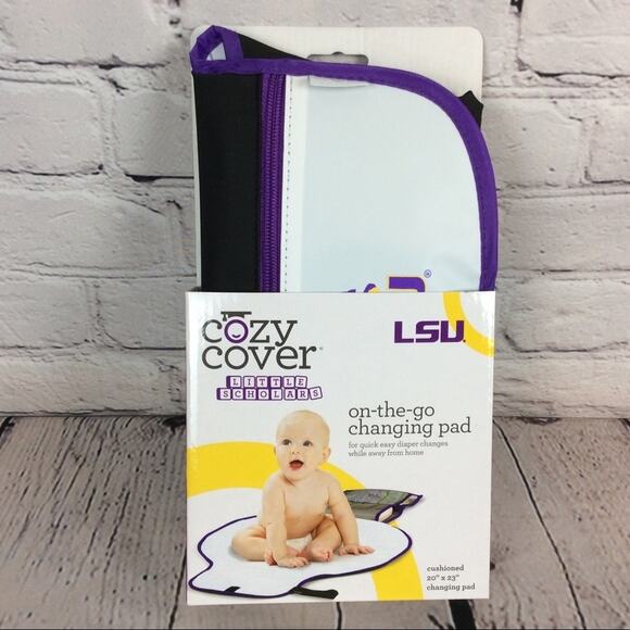 🐯NCAA LSU TIGERS Cozy Cover Diaper Changing Pad - Picture 1 of 6